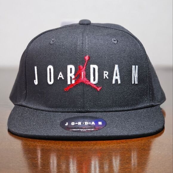 Air Jordan 1 2 3 4 5 6 11 12 13 OG Retro Bred Infrared Hat Snapback Cap Jumpman - Picture 1 of 14